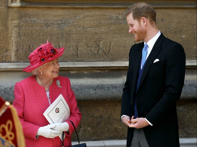The Queen and Prince Harry in 2019
