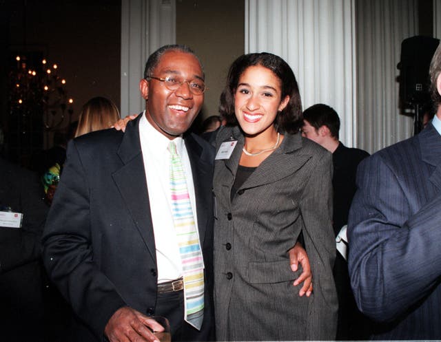 Trevor Phillips is pictured with his daughter Sushila. 