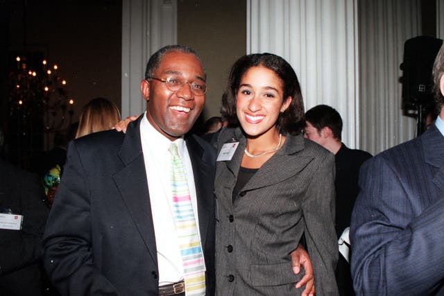 Trevor Phillips is pictured with his daughter Sushila. 