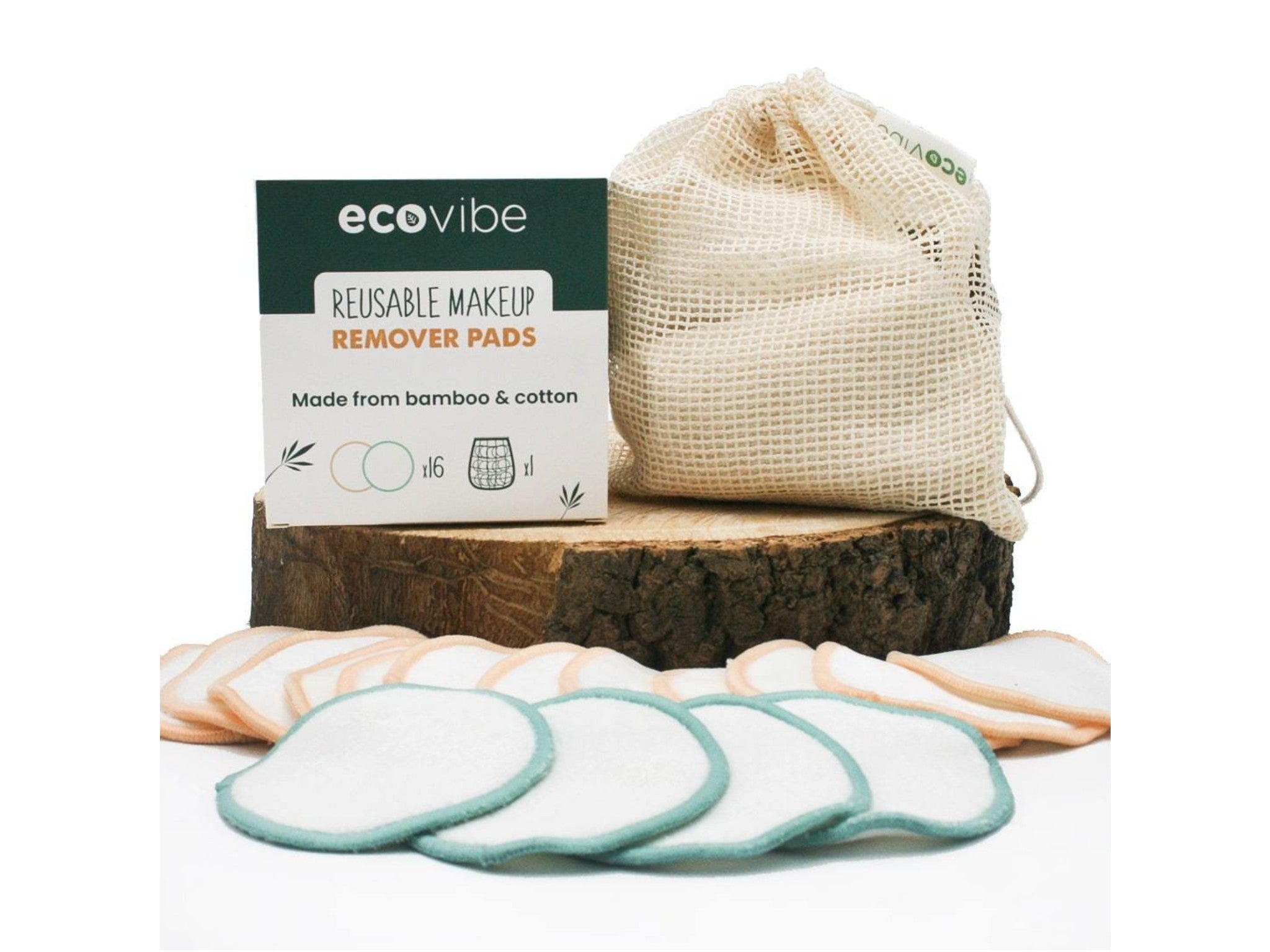 Ecovibe reusable cleaning pads with wash bag  indybest.jpeg