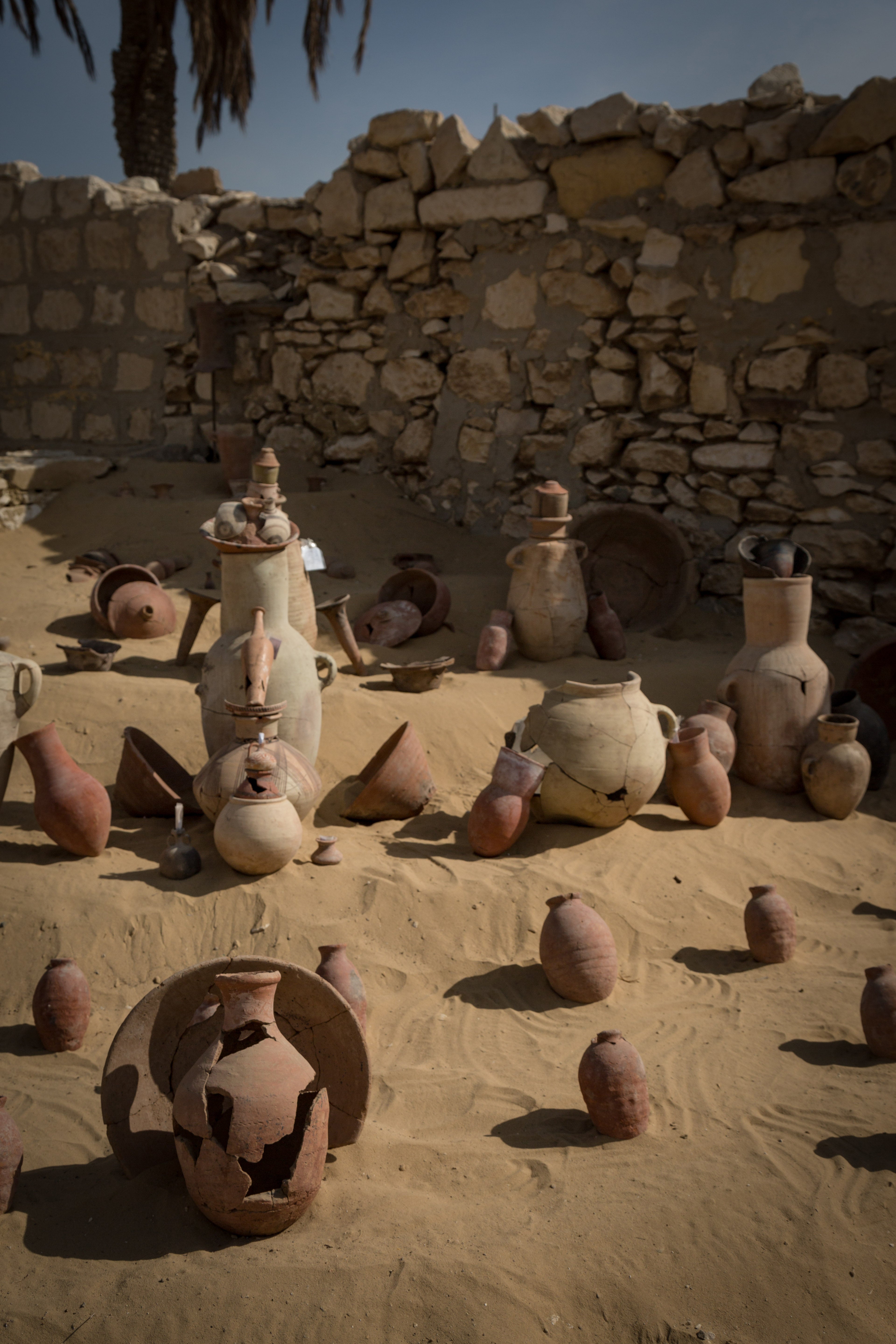 Pottery, some imported, shows the ancient city’s importance as a centre for trade