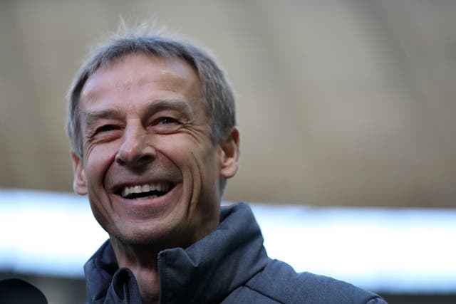<p>Jurgen Klinsmann managed Hertha Berlin for 10 games last season</p>