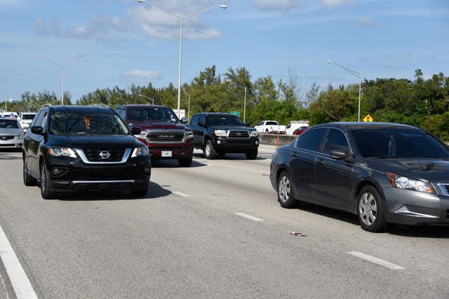 <p>Cars on Interstate 95 in Florida</p>