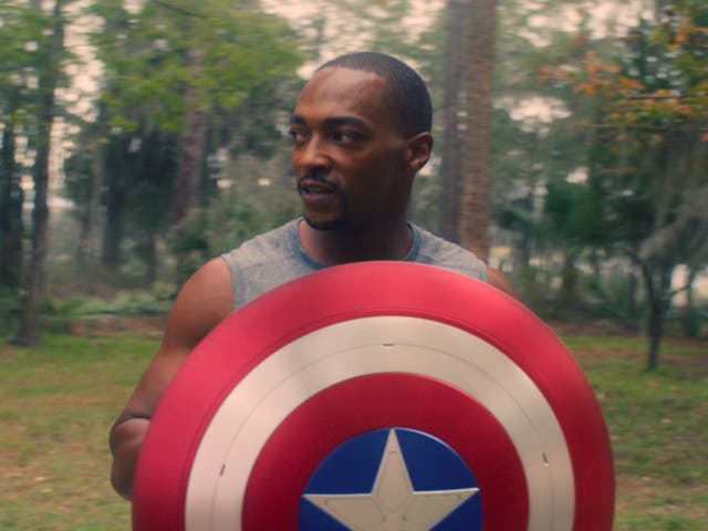 <p>Anthony Mackie in The Falcon and the Winter Soldier</p>