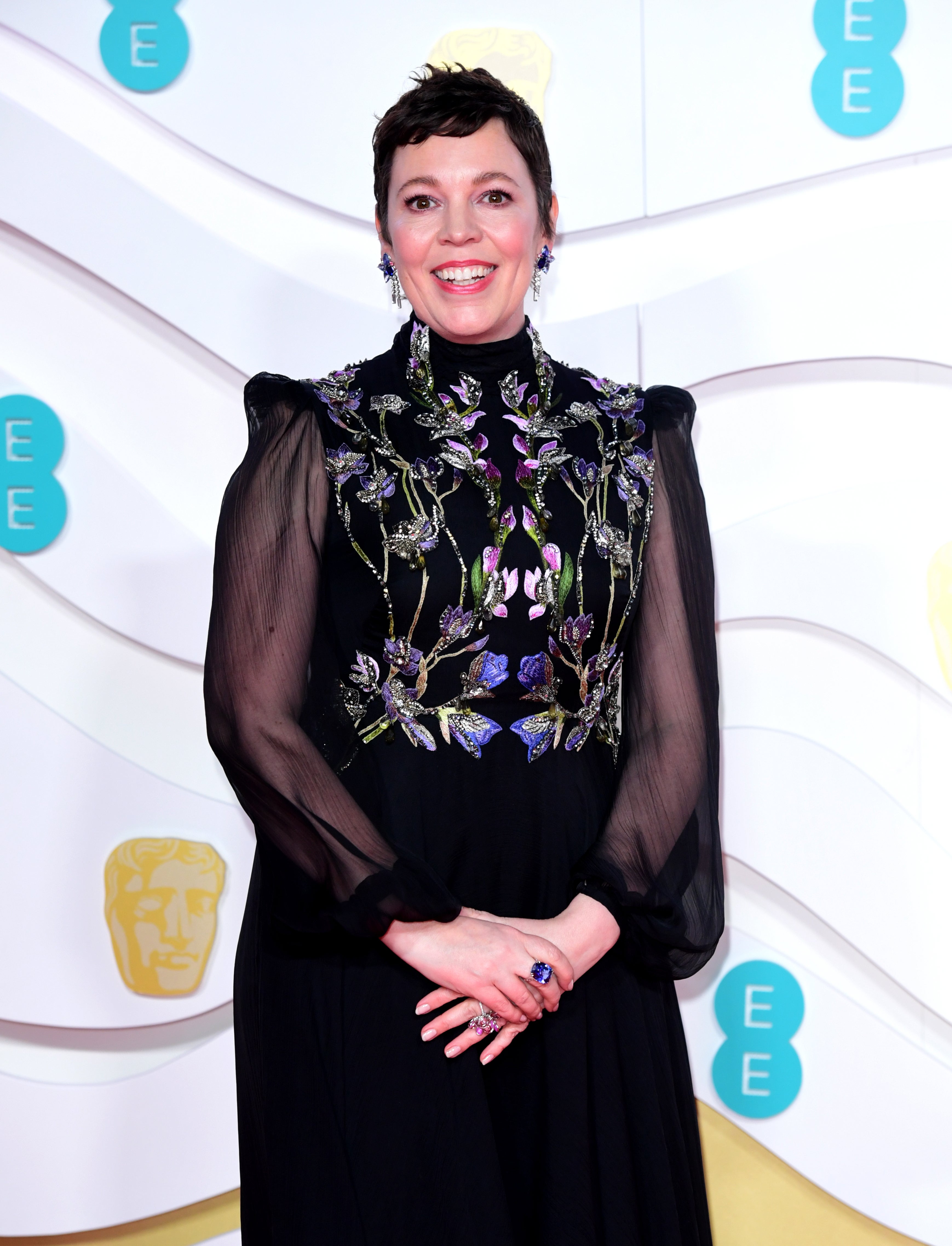 Olivia Colman attending the 73rd British Academy Film Awards