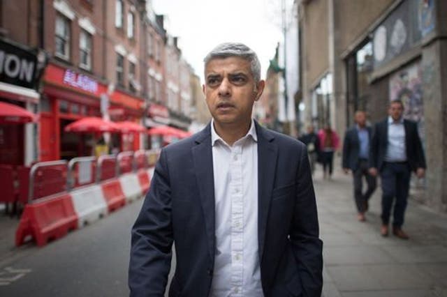 <p>Sadiq Khan, who was first elected in 2016, is running for a second term as mayor of London</p>