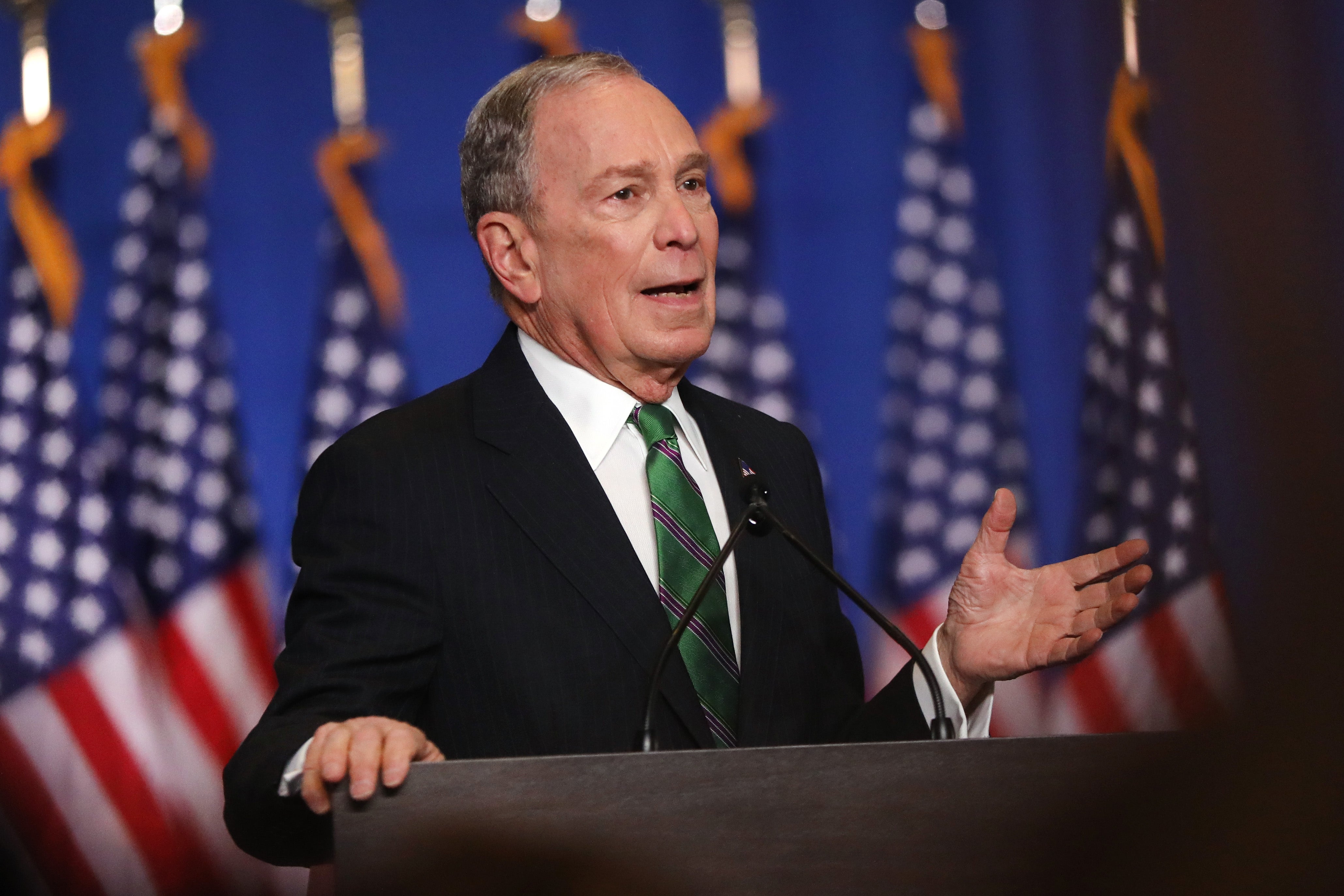 Mike Bloomberg has switched from blue to red with his political support