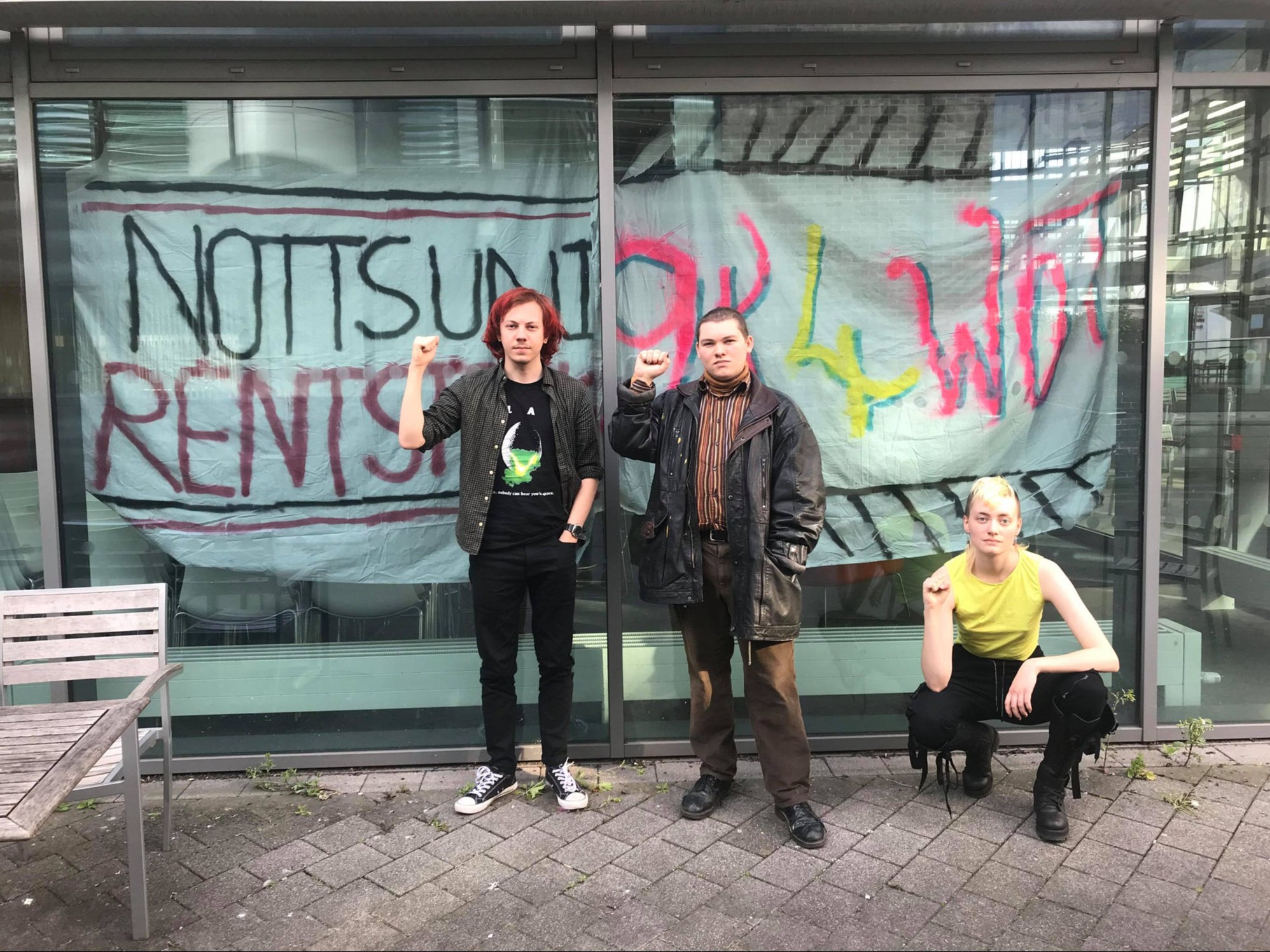 Nottingham University students on rent strike have occupied a building on campus in protest