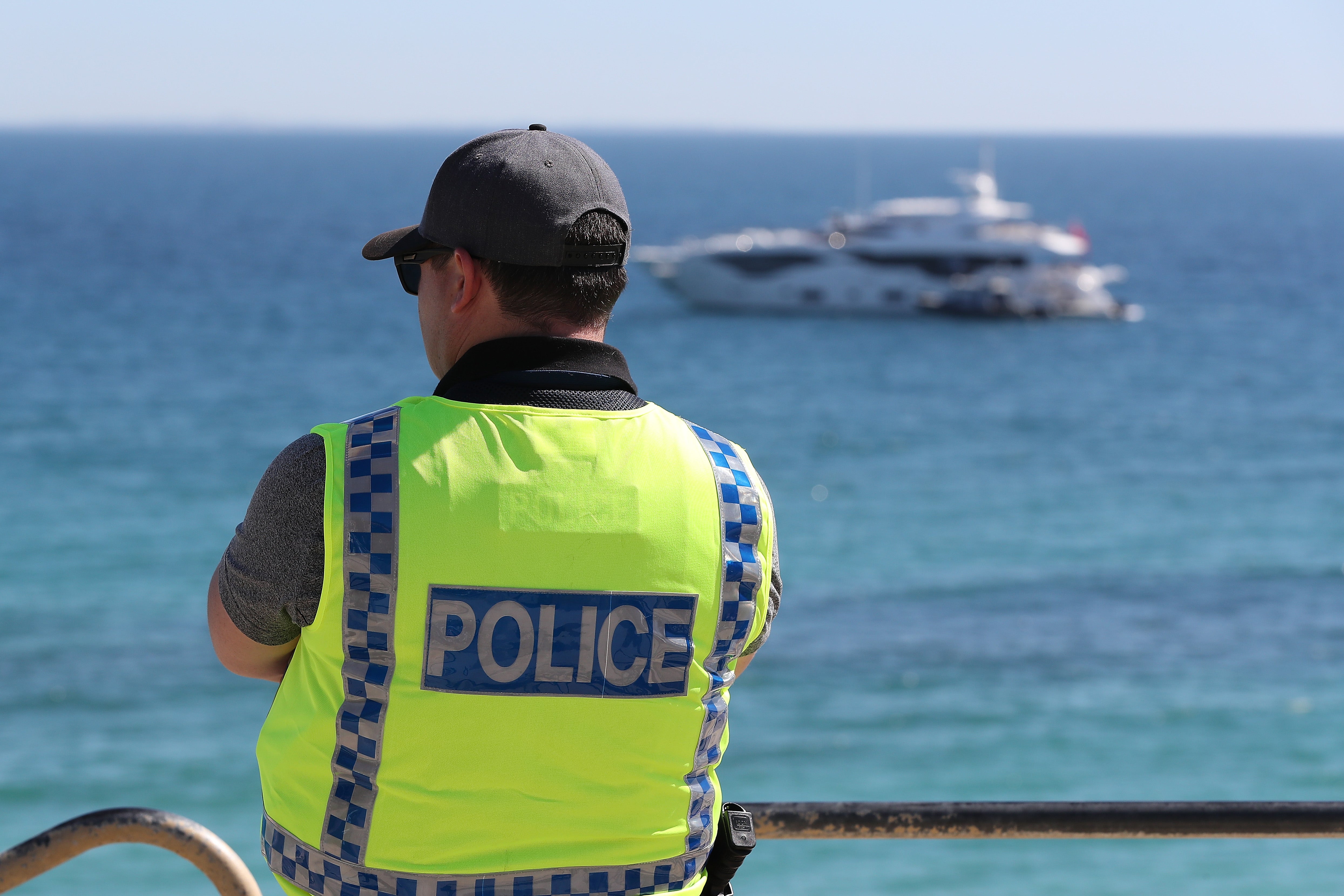 Stock image of police officer in Queensland, Australia