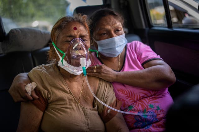 Galería de fotos de la crisis del oxígeno del brote de virus en India