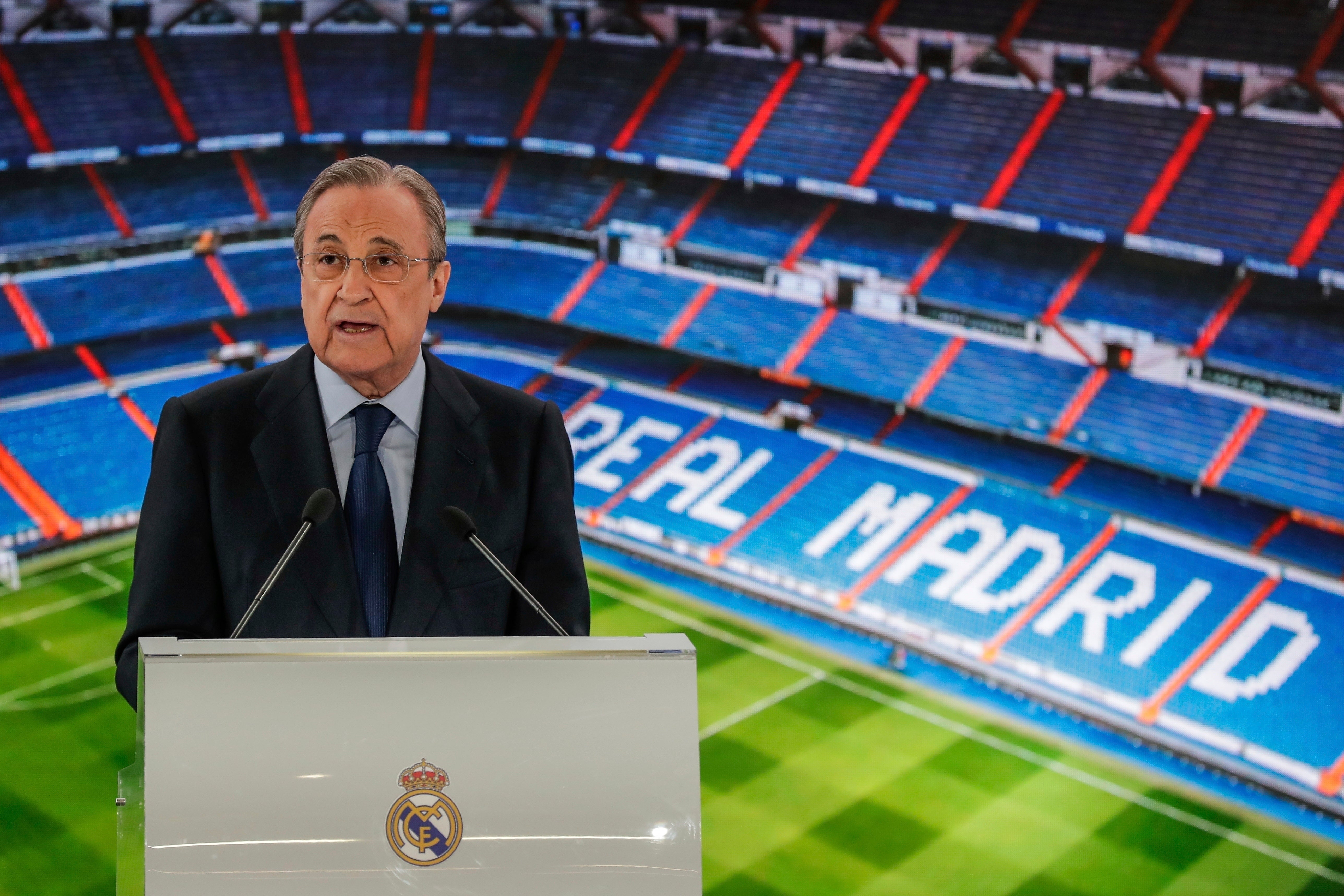 Real Madrid president Florentino Perez was the ESL’s architect