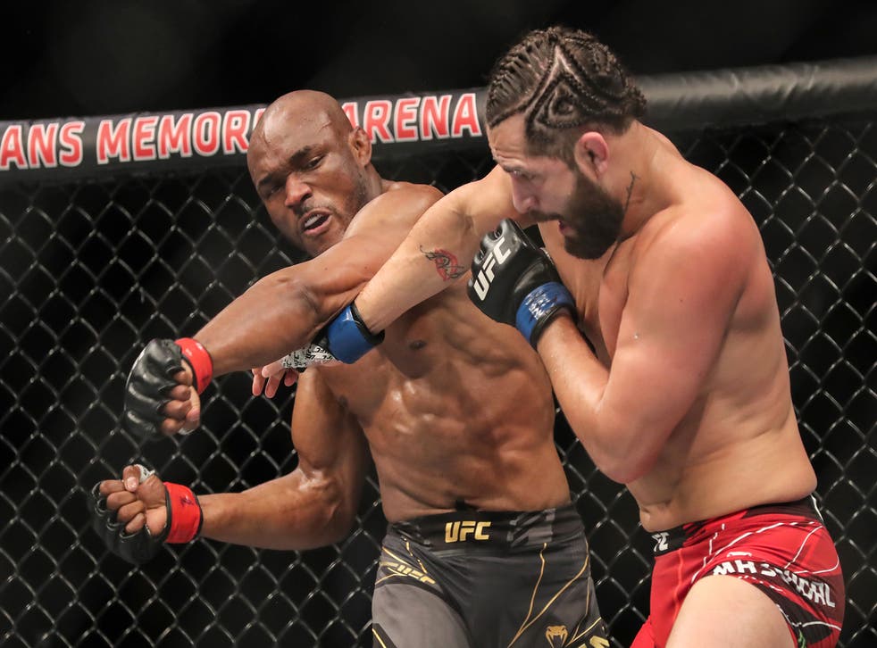 Kamaru Usman retained his welterweight title by knocking out Jorge Masvidal