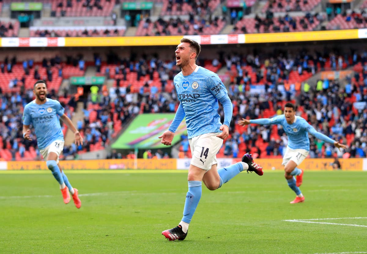 Man City win Carabao Cup final after Aymeric Laporte breaks Tottenham&rsquo;s stubborn resistance