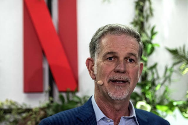 <p>Reed Hastins, the Netflix co-founder with a net worth of $4.8bn, has retracted his support for Joe Biden  </p>