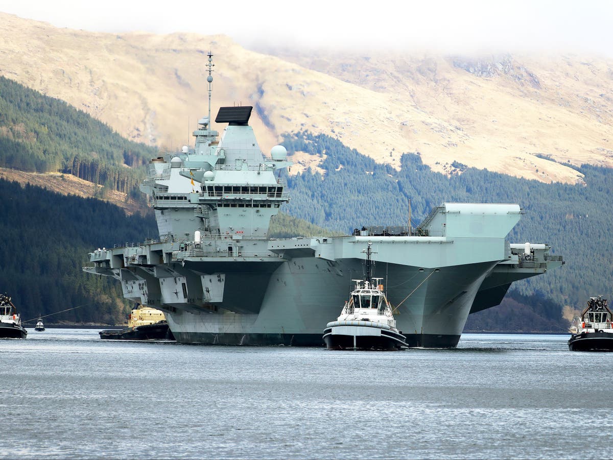 Hms Queen Elizabeth To Lead Carrier Fleet To Indo Pacific Region Over Tensions With China The Independent