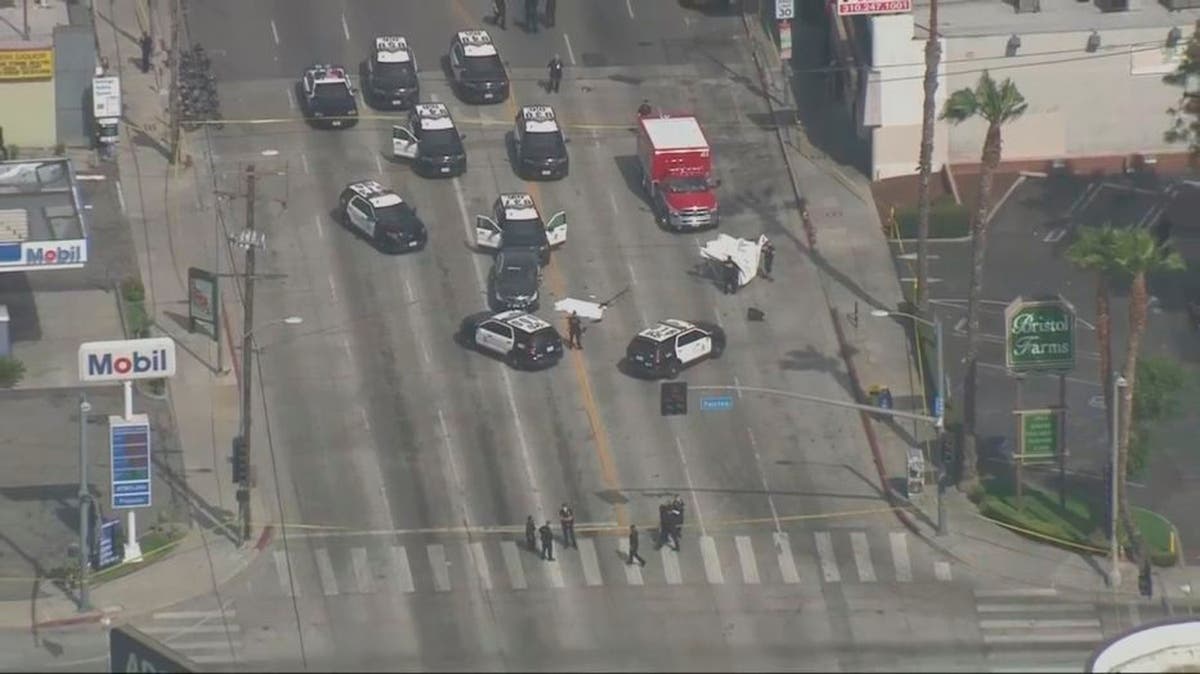 Man killed by LA police had been shot by officers before