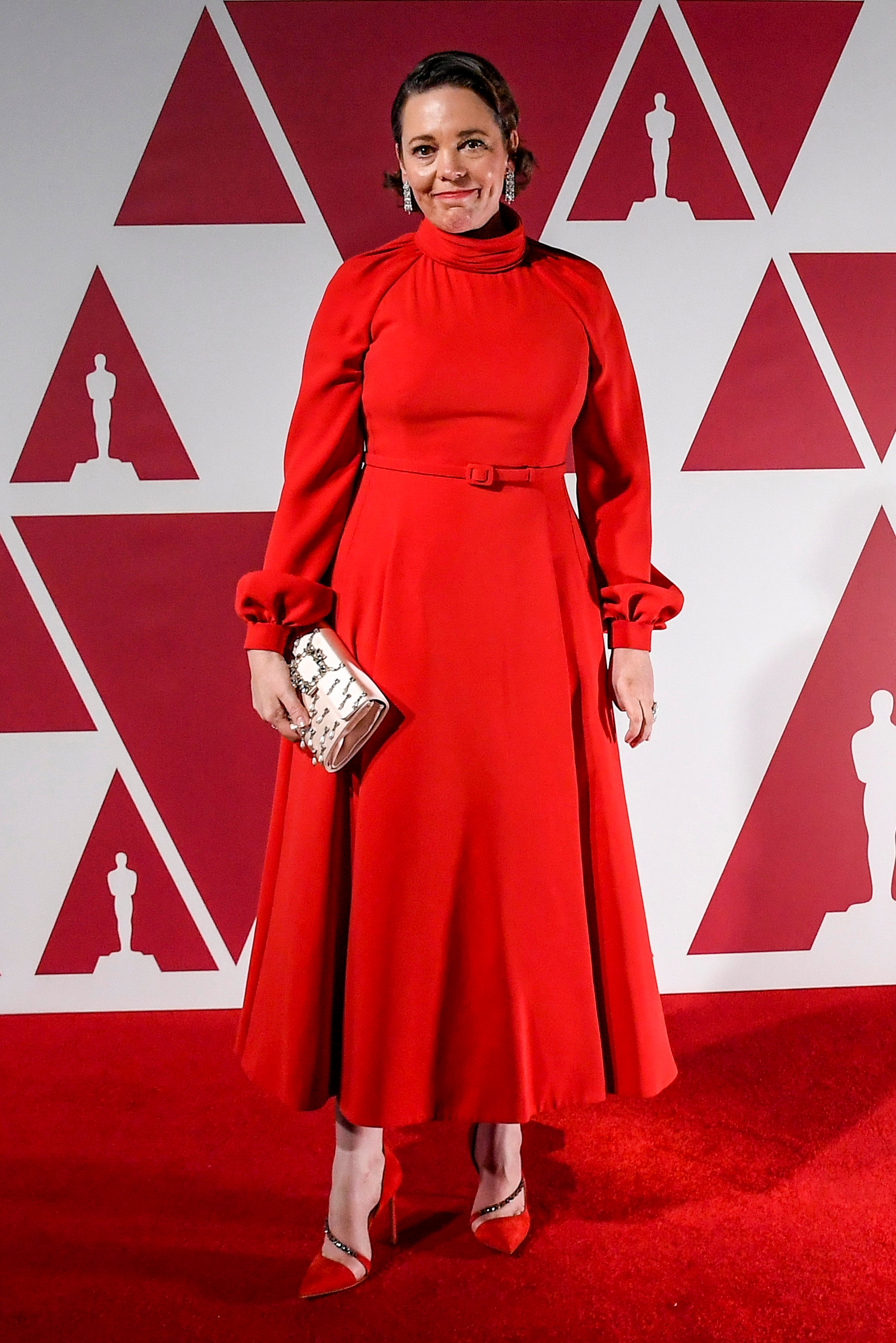 Olivia Colman at the 2021 Academy Awards wearing Dior haute couture