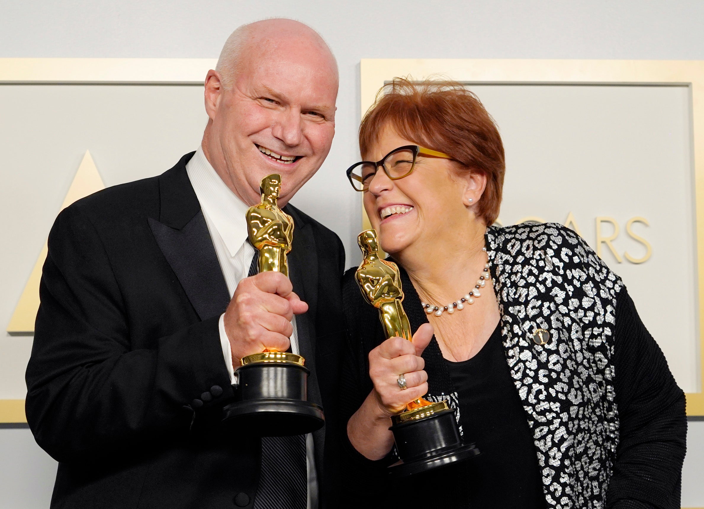 Donald Graham Burt and Jan Pascale, winners of Best Production Design for ‘Mank’