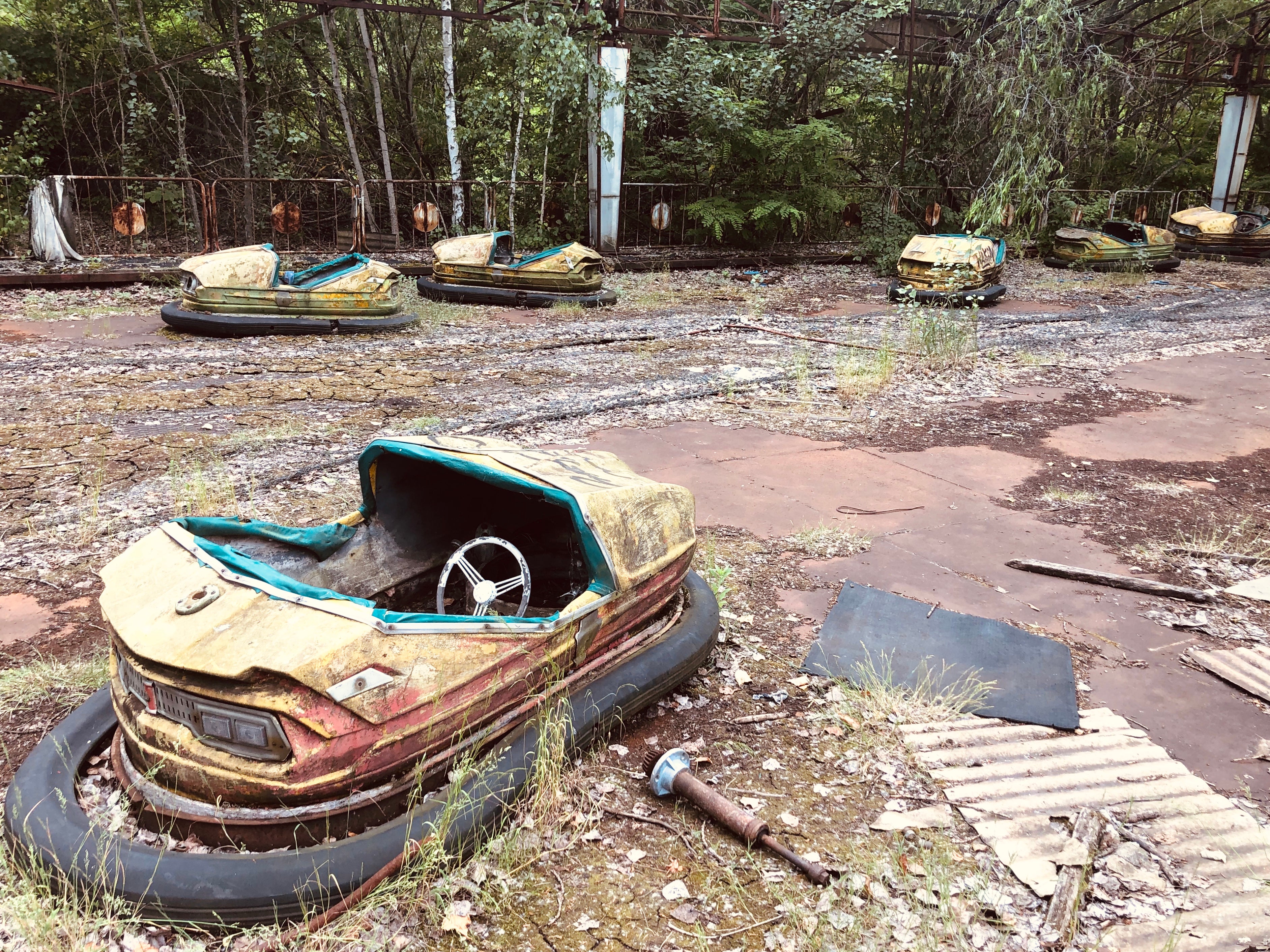 Broken dreams: an abandoned amusement park in Pripyat, the ‘ghost town’ outside Chernobyl