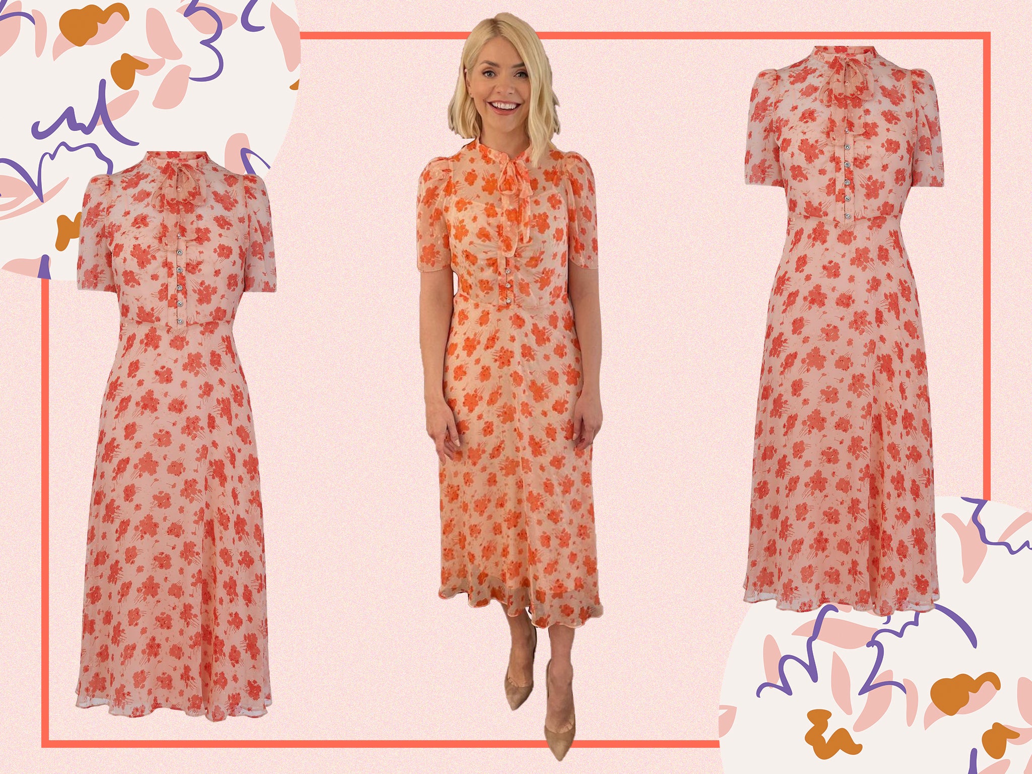 Florals for spring may not be groundbreaking, but Holly sure makes them look good