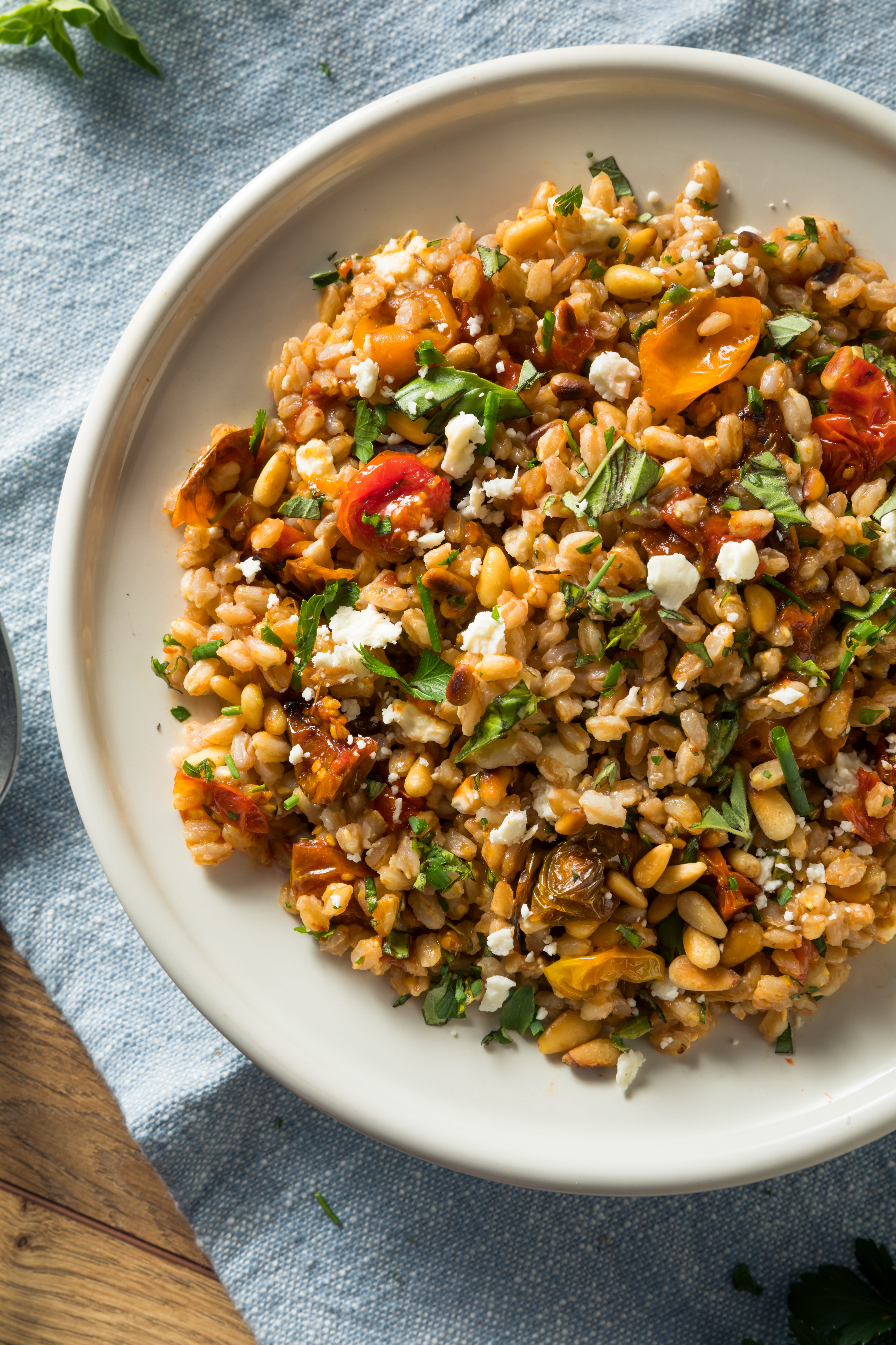 This salad tastes delicious warm or cold the next day – revitalise with prawns, chickens or scallops