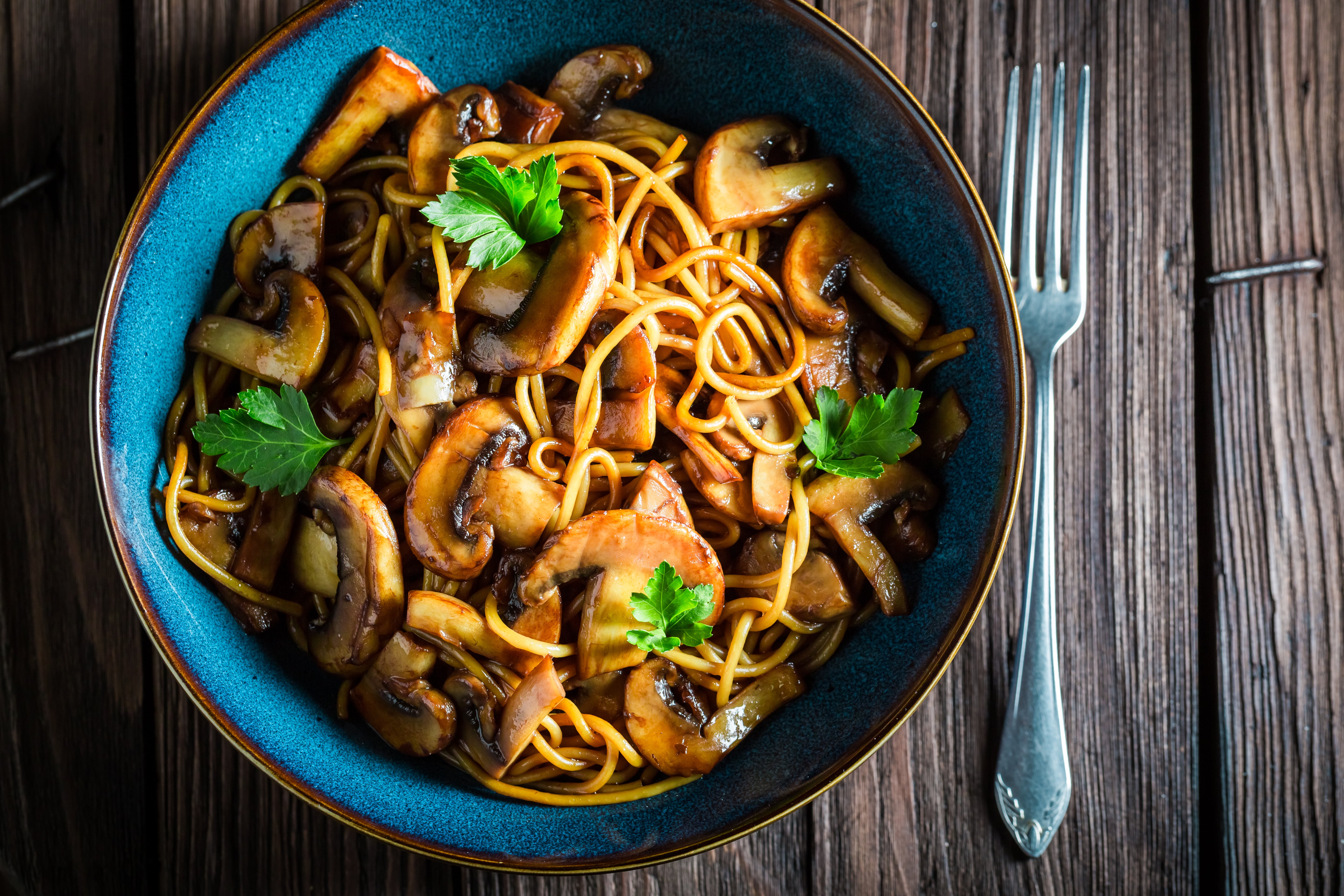 Chinese flavours transform a quick stir-fry into a flavourful, unconventional pasta dish