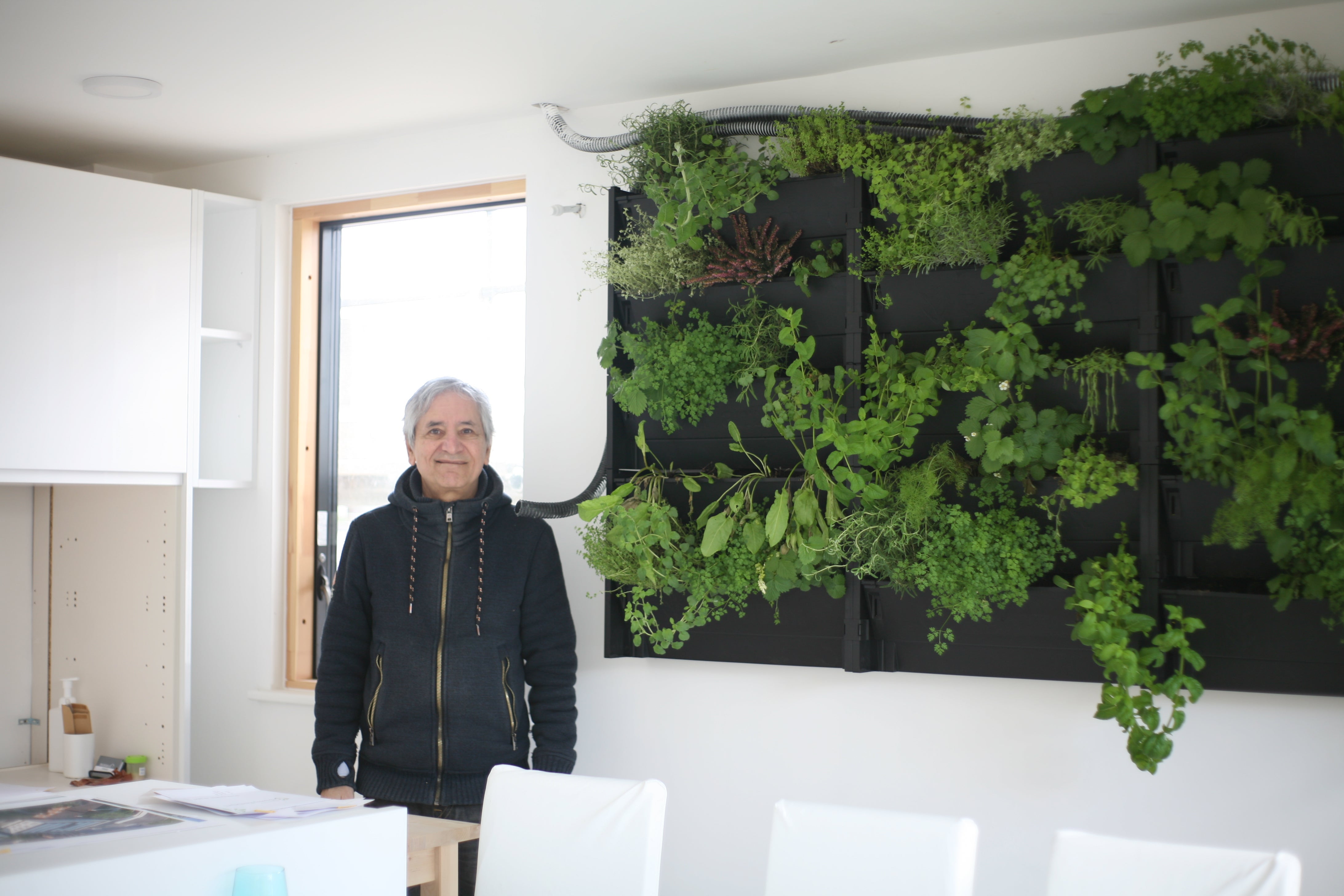 ‘This is my trial run,’ the 71-year-old beams in the front room of a completed show flat