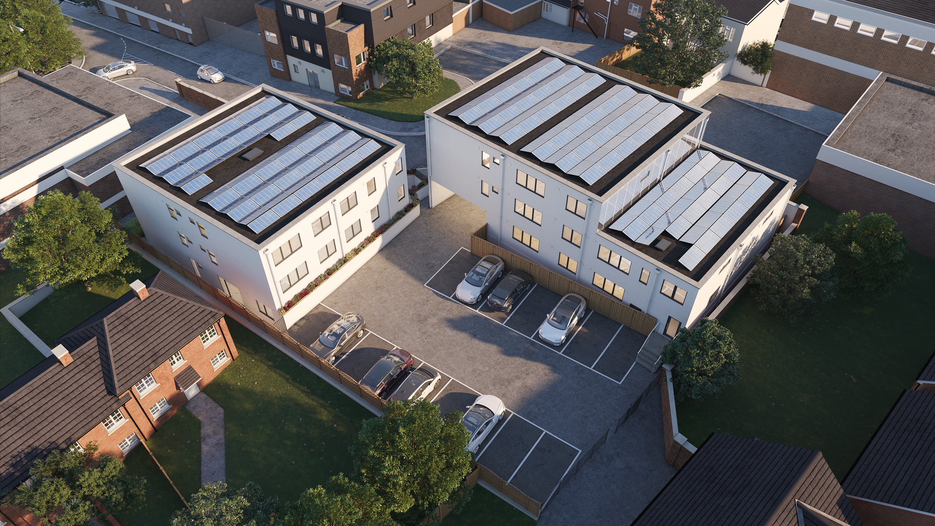 Residents will be able to sell extra energy generated by solar panels on the roof, which are enhanced by mirrors