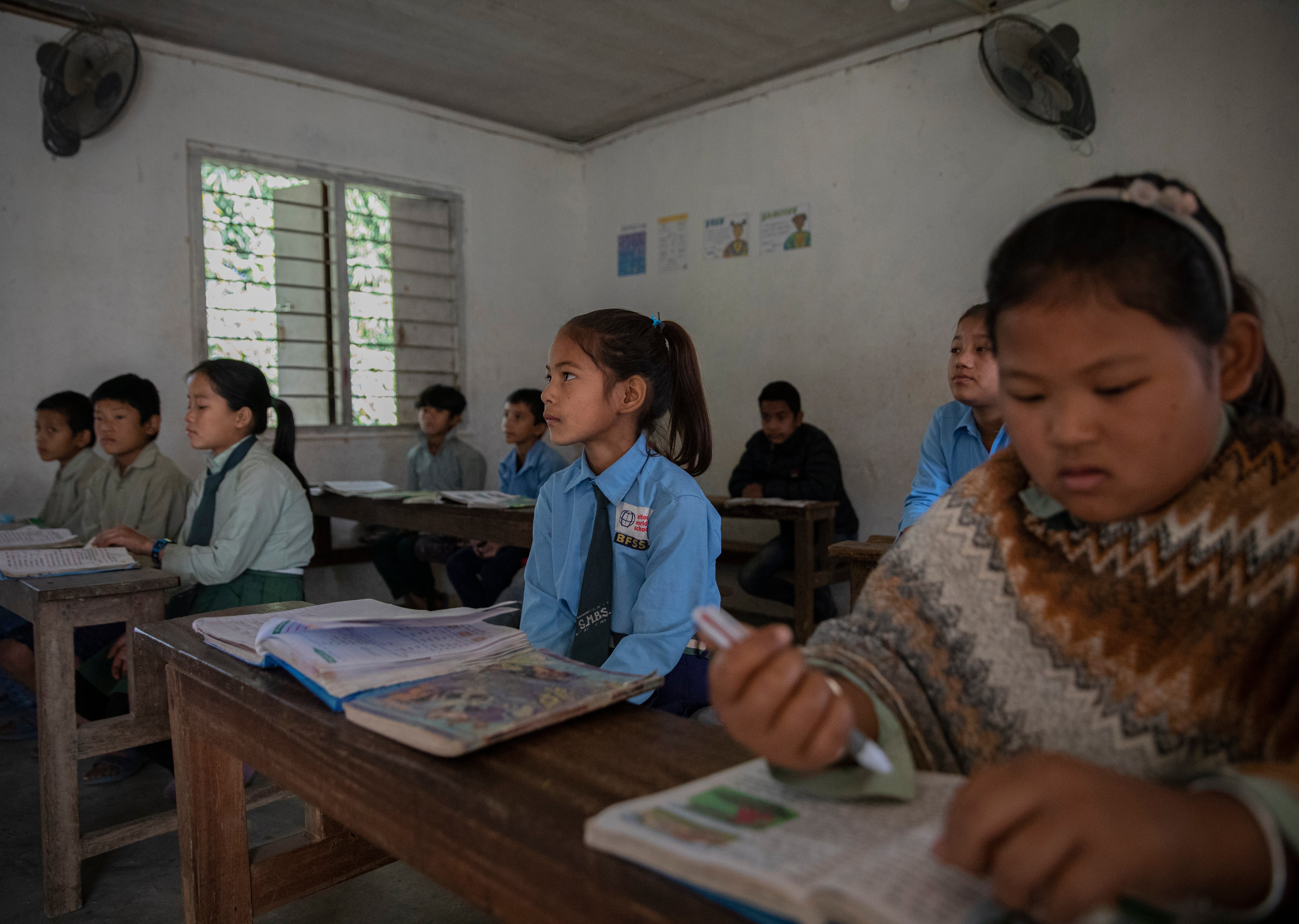 Preeti, 10, is the first girl in her family to go to school. She says: “Auntie Bhim insists that I go to school every day – it makes her happy to see me go. And I enjoy going. When I grow up, I want to become a doctor.”