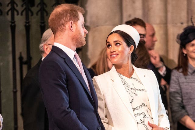Prince Harry and Meghan in March 2019