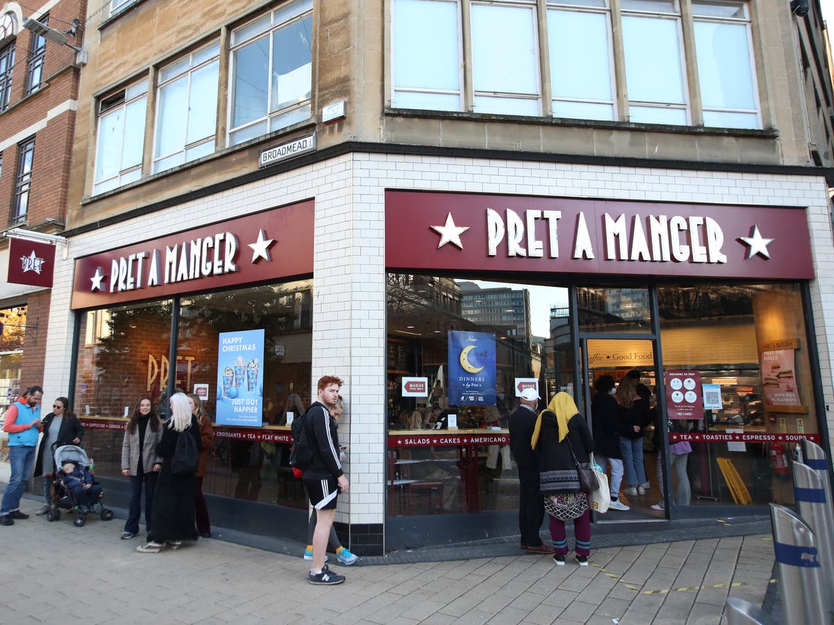 Pret A Manger staff prepare to strike after being told pandemic pay cut will continue