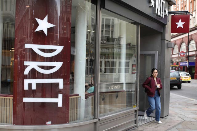 <p>Pret executives blamed the pay cuts on falling sales during the pandemic</p>