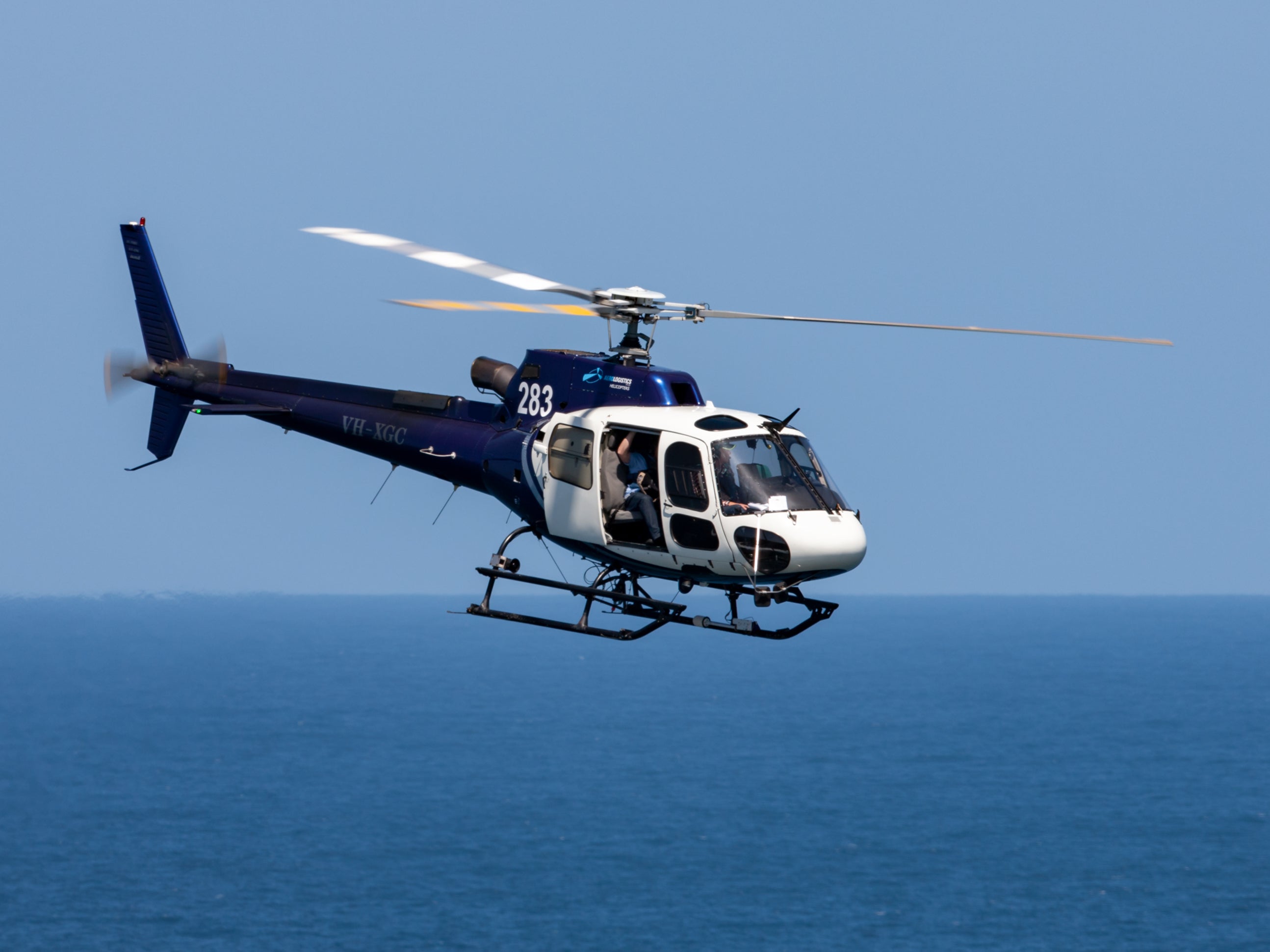 A file photo of an AS350 helicopter similar to the one that crashed in the Canadian Arctic on Sunday