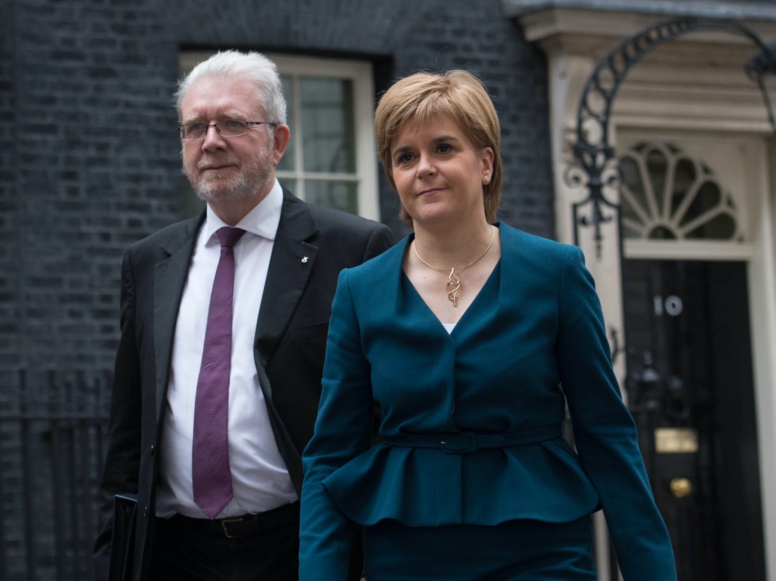 Scotland’s constitution secretary Michael Russell with Nicola Sturgeon