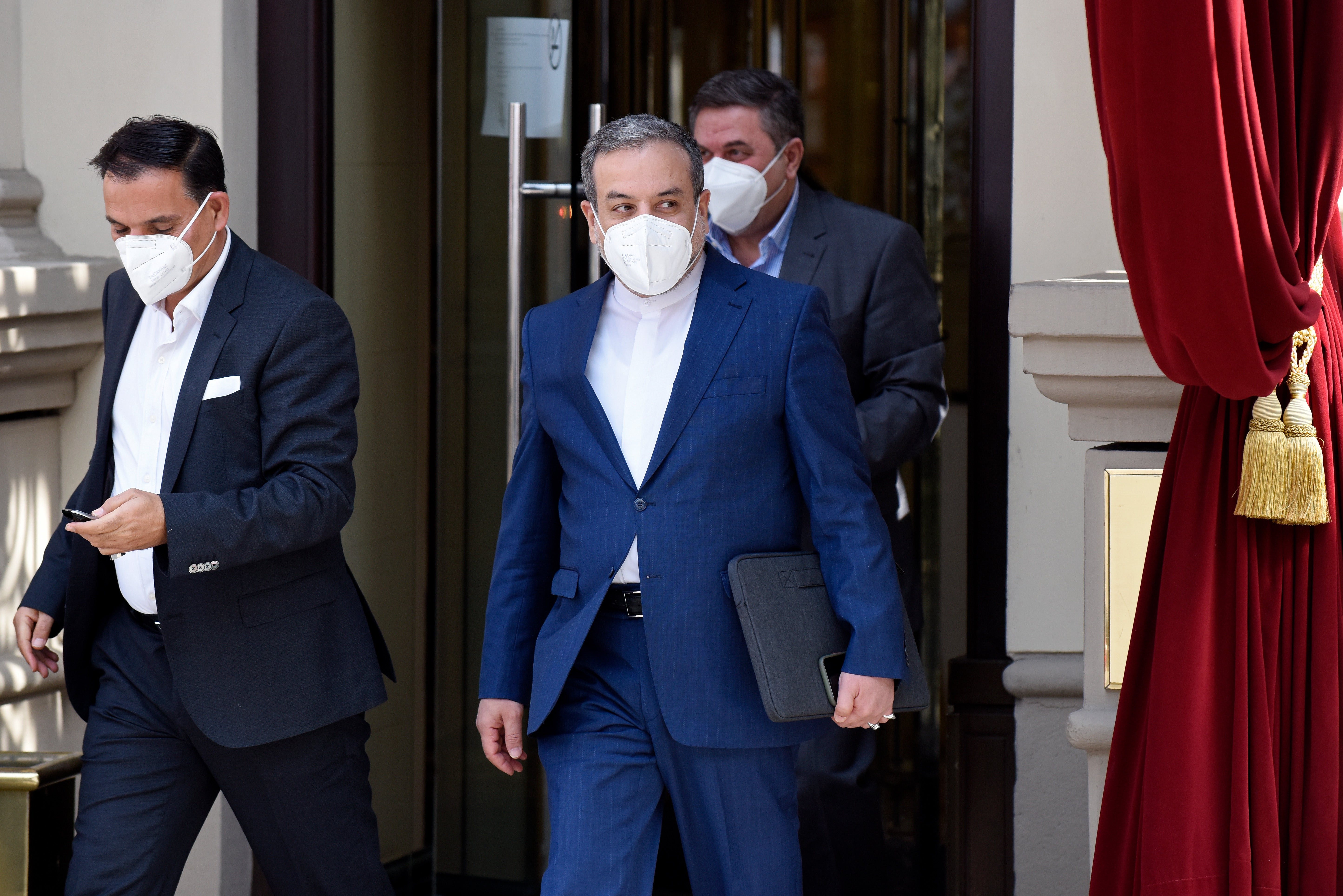 Iranian deputy foreign minister Abbas Araghchi in Vienna as nuclear talks were ab out to resume