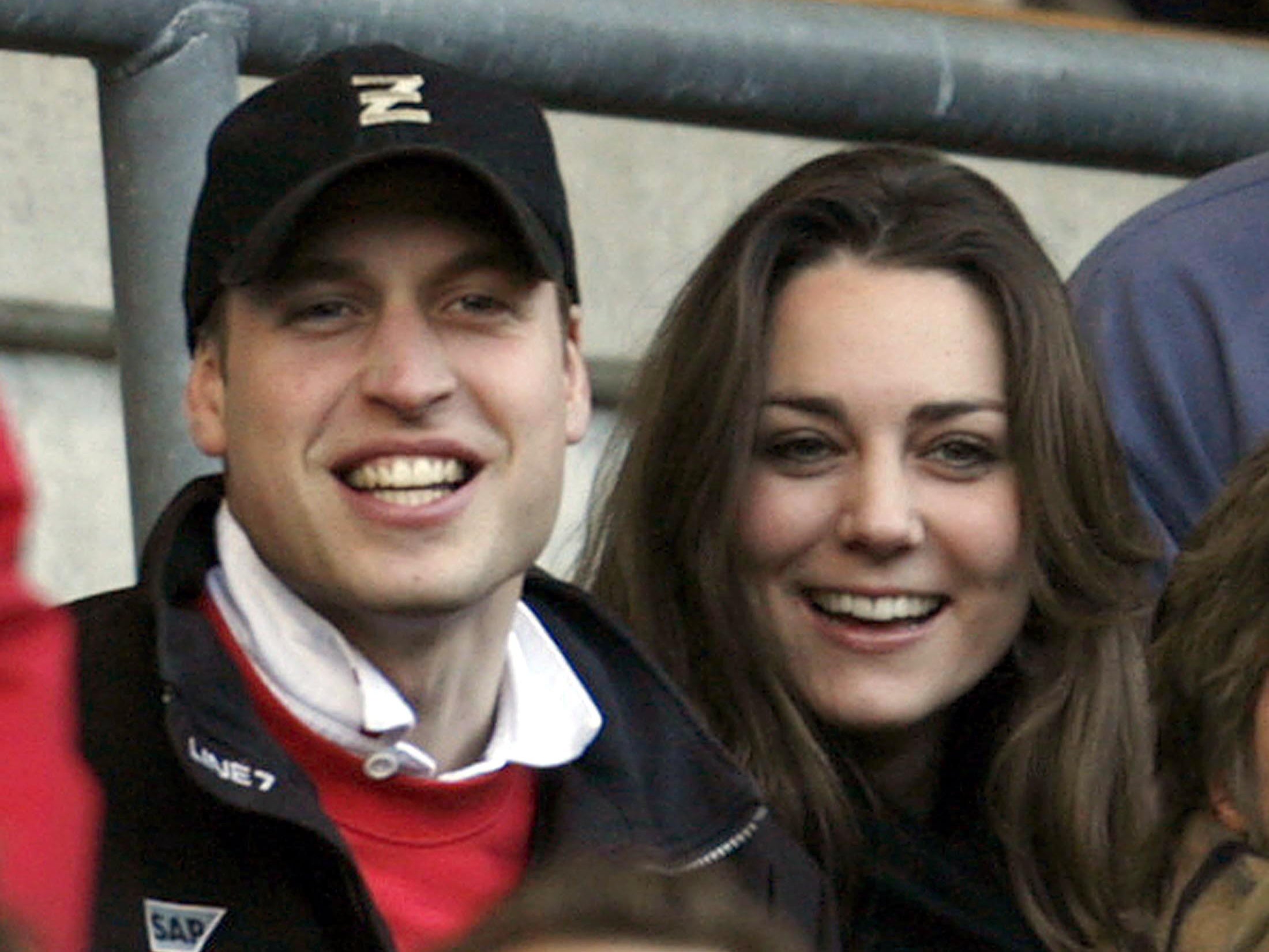 Kate and William attend the England V Italy rugby match at Twickenham, Middlesex, on 10 February 2007