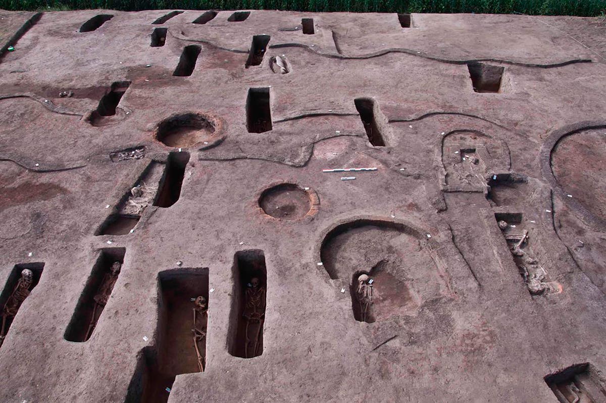 Egypt archeologists unearth 110 ancient tombs in Nile Delta
