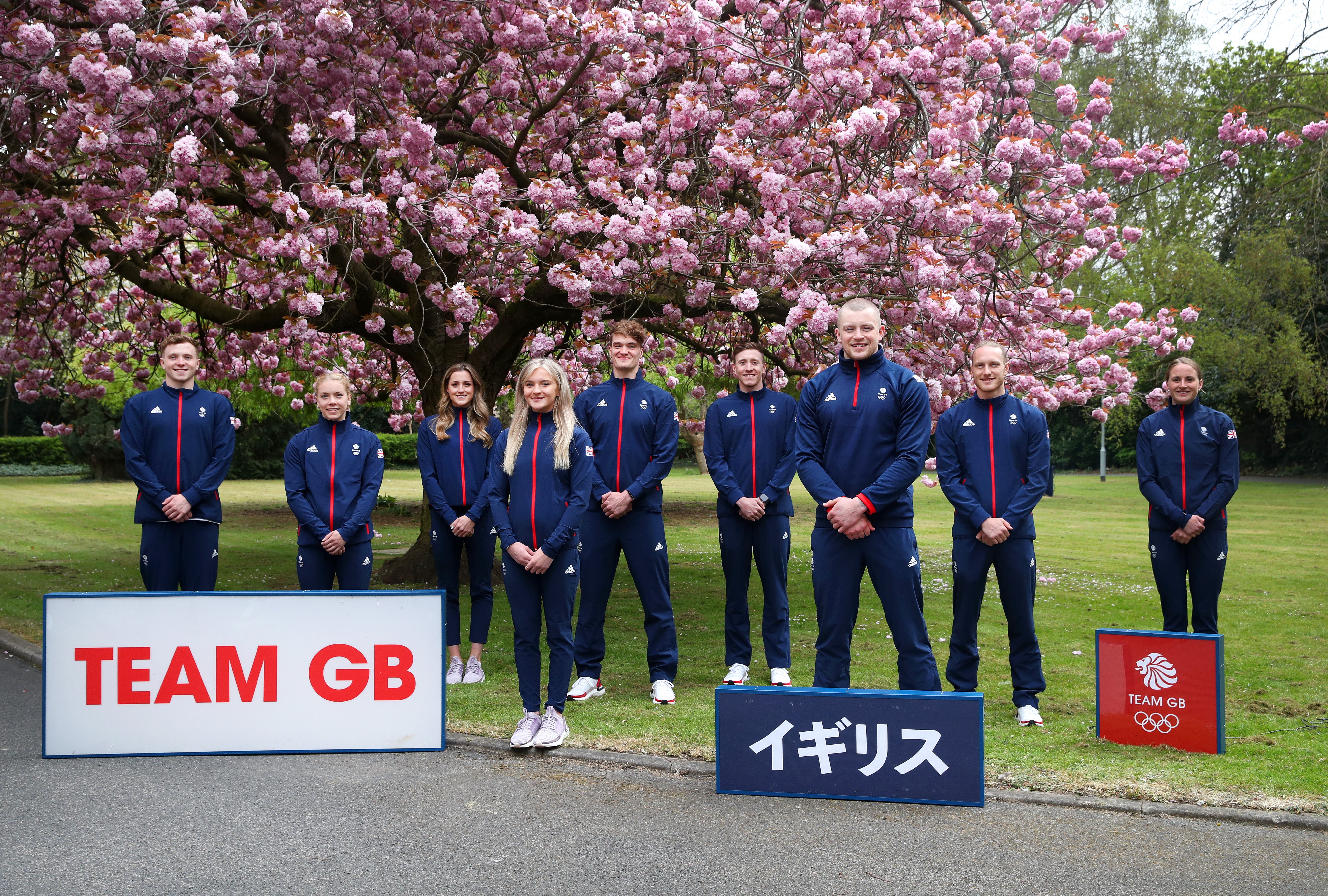 Members of the Team GB swimming squad were present for the socially-distanced announcement on Tuesday