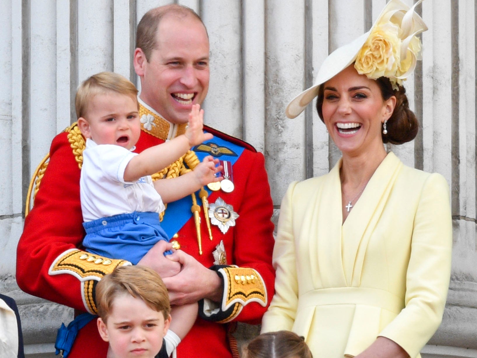 The Cambridge family at the Trooping the Colour ceremony on 8 June 2019