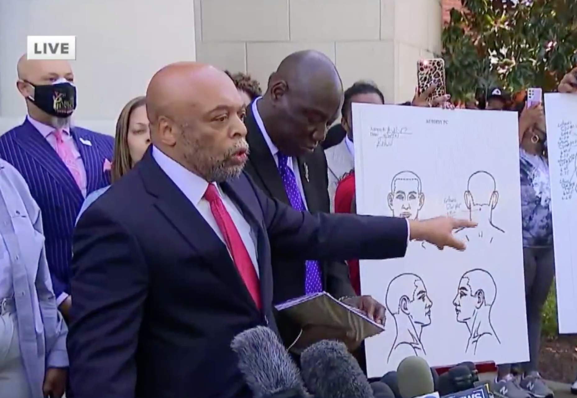 <p>Attorneys for the family of Andrew Brown Jr say he died of a gunshot wound to the back of his head</p>