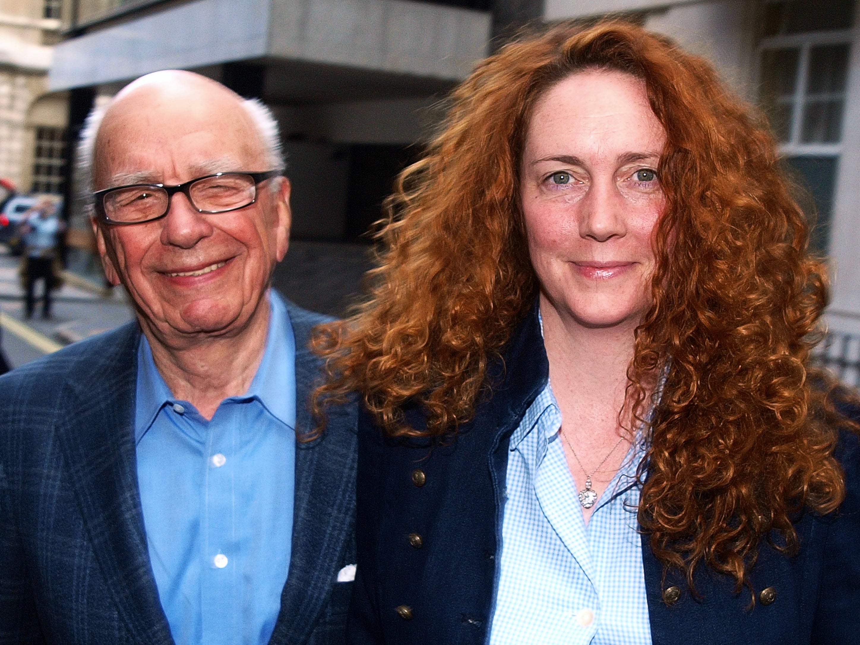 News UK CEO Rebekah Brooks and Rupert Murdoch are pictured together in London in 2011