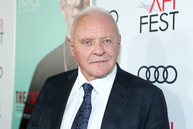 Anthony Hopkins attends an event for The Two Popes on 18 November 2019 in Hollywood, California