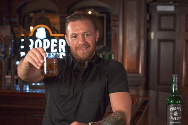 Conor McGregor with his whiskey brand Proper No Twelve