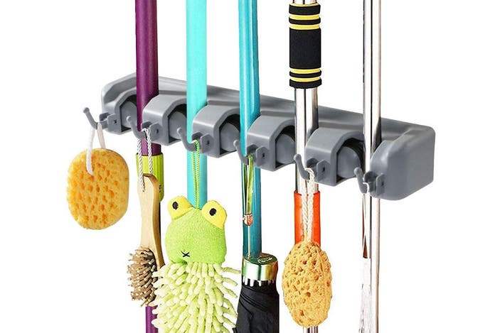 Vicloon Broom Mop Holder Tidy Organizer, Wall Mounted Organizer