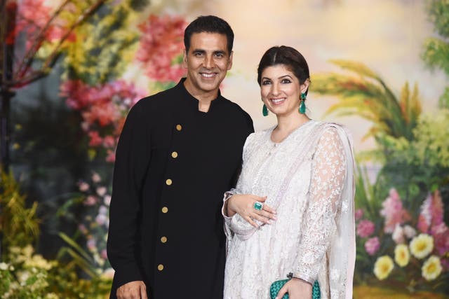<p>File image: Akshay Kumar and his wife Twinkle Khanna during the wedding reception of actress Sonam Kapoor and Anand Ahuja</p>