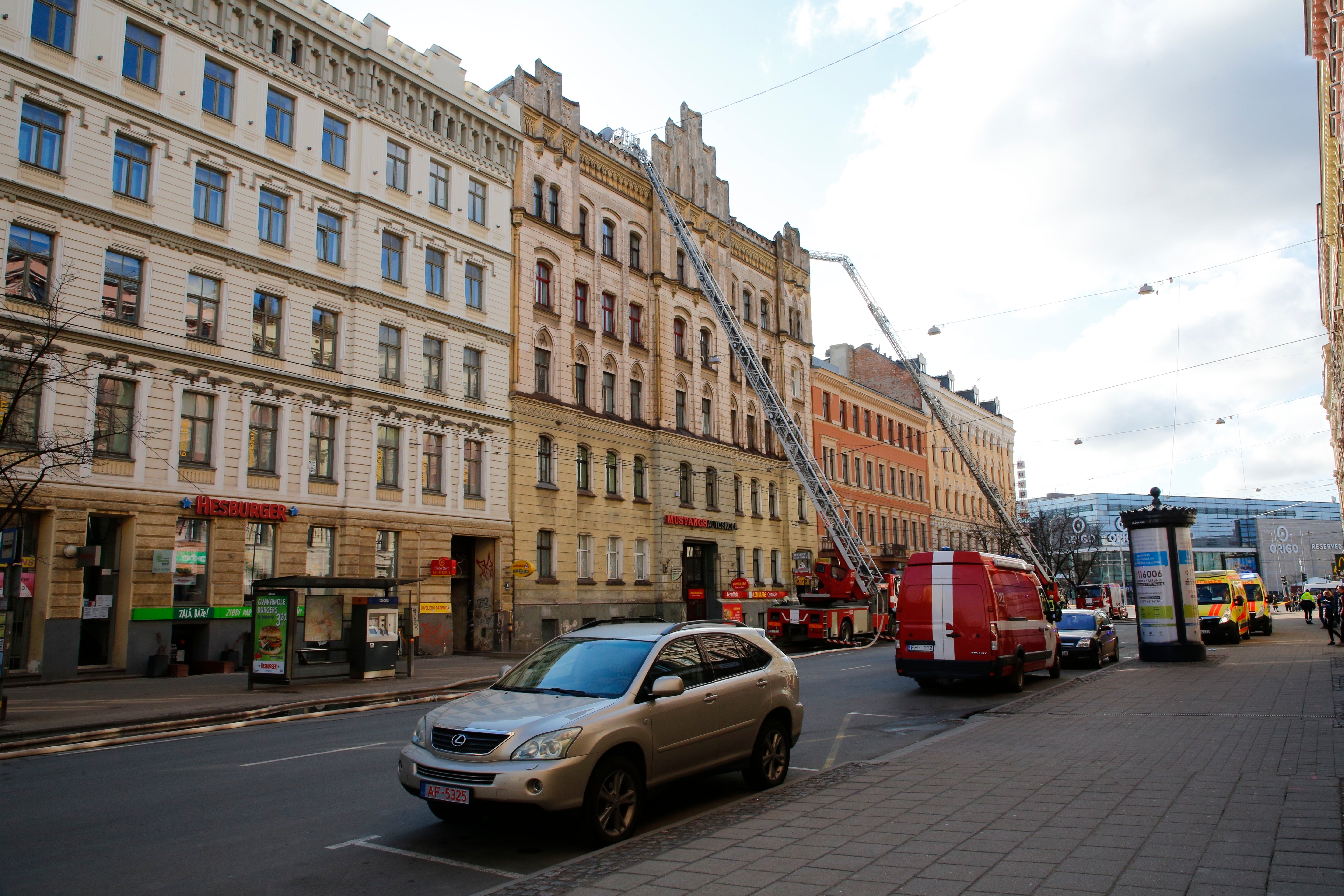 Latvia Building Fire