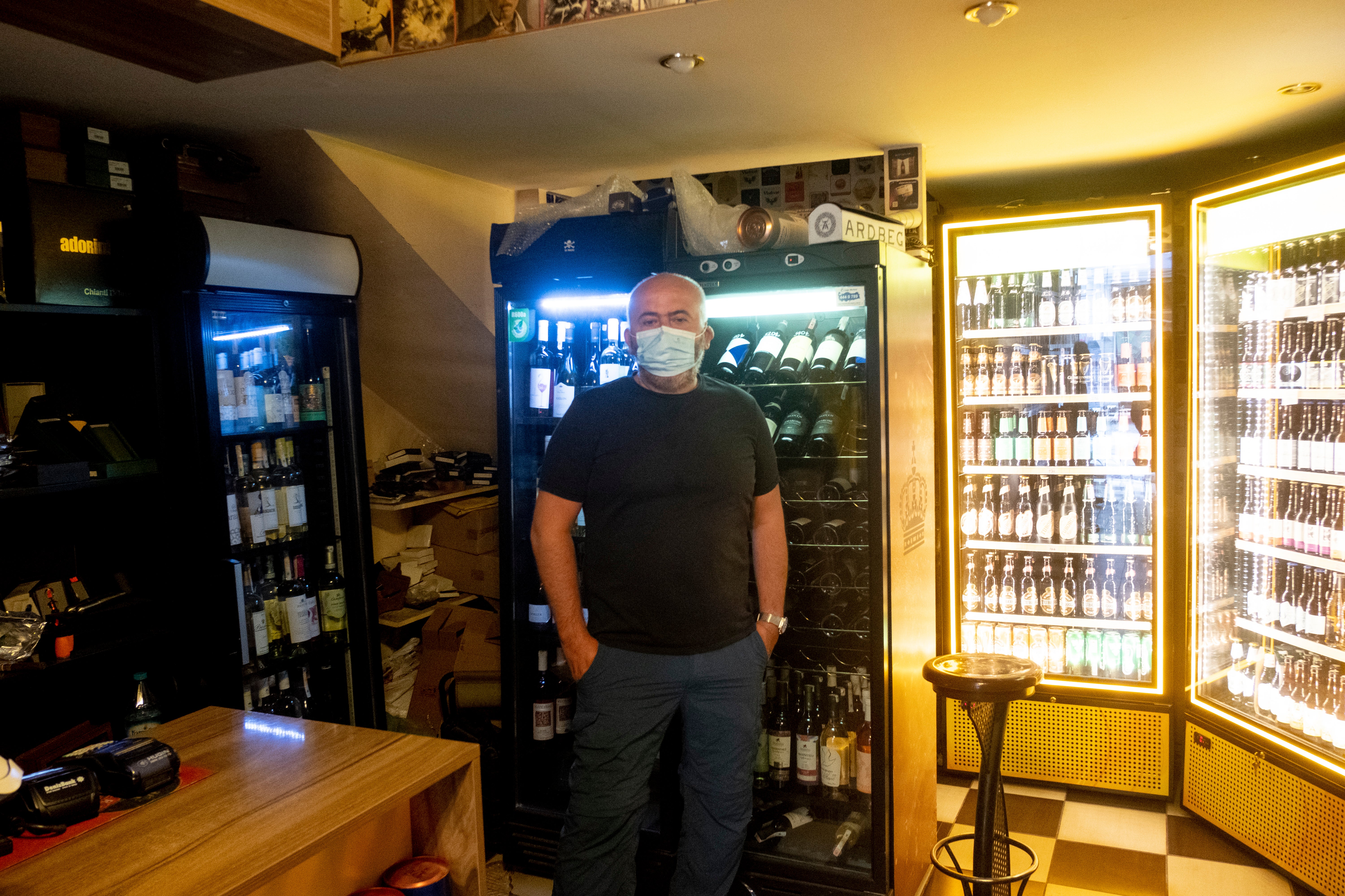 Mete Eser, owner of an Istanbul liquor store