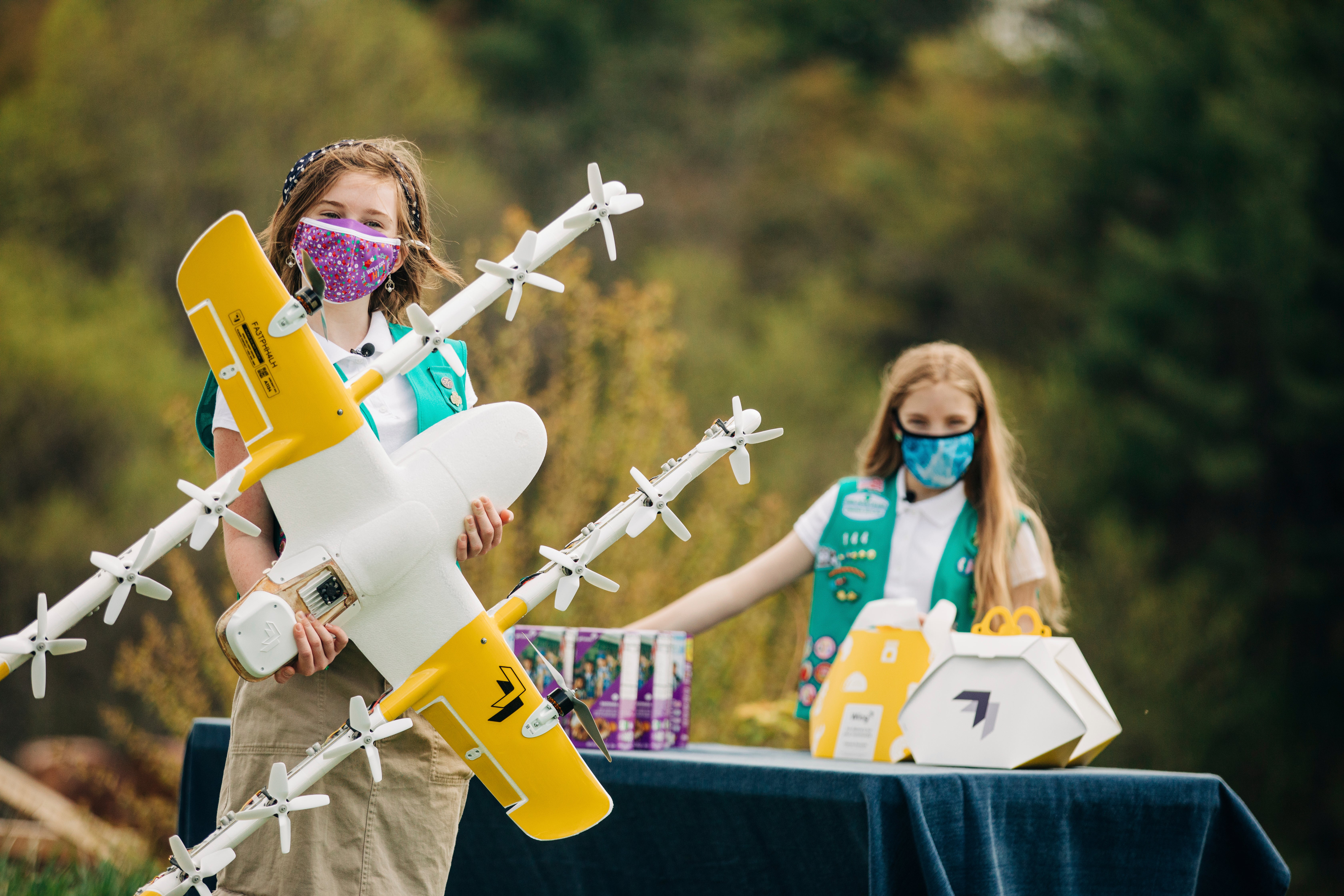 Girl Scout Cookies Via Drone