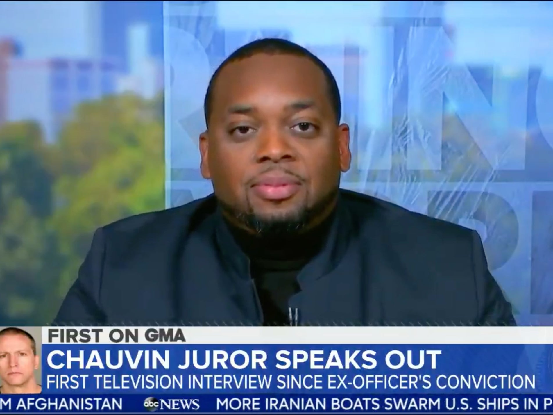 Brandon Mitchell es el primer jurado del juicio de Chauvin en hablar.