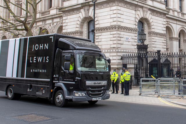 <p>John Lewis made its point to Downing Street earlier this week</p>